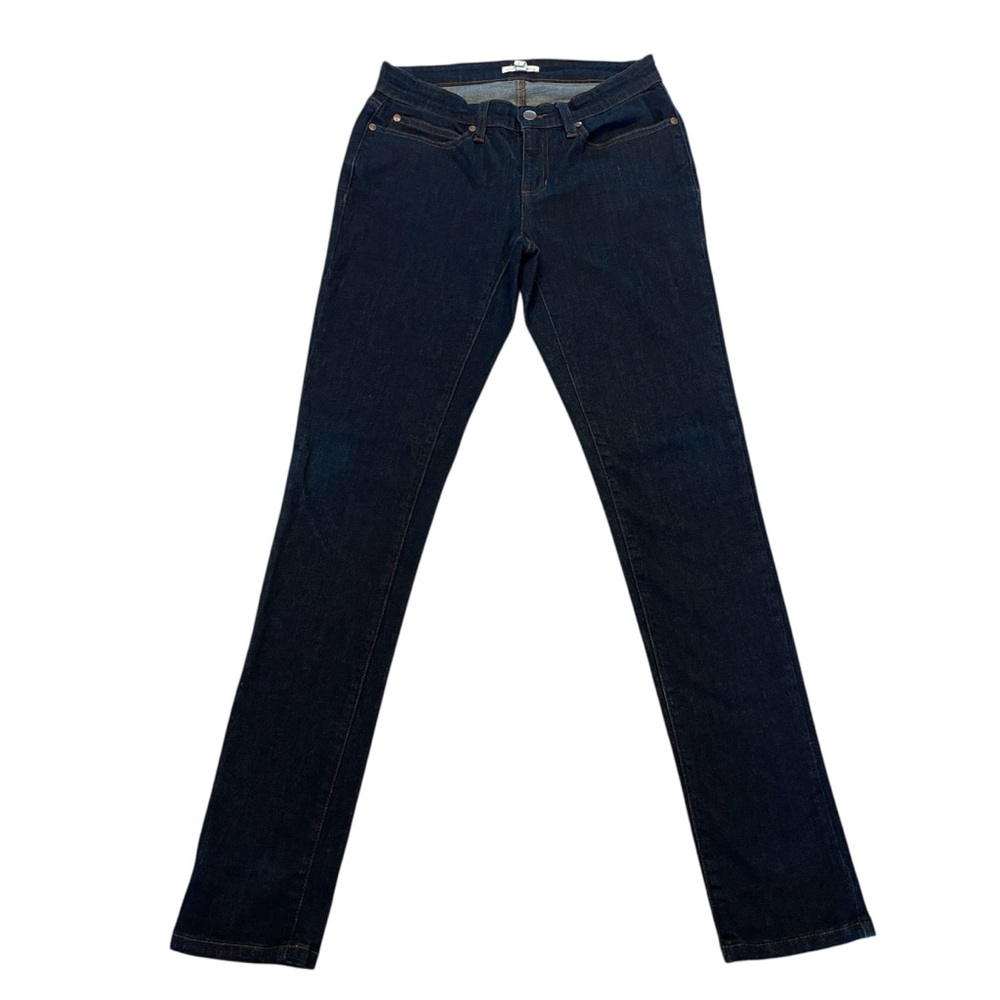 Eileen Fisher Skinny Jeans Size 2 Dark Wash Low Rise Stretch Denim USA Made